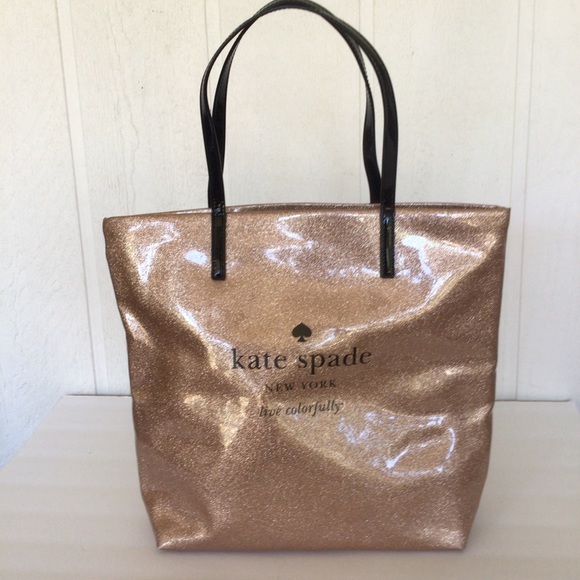 KATE SPADE HOLIDAY DRIVE GLITTER TOTE AND POUCH - Picture 4 of 15